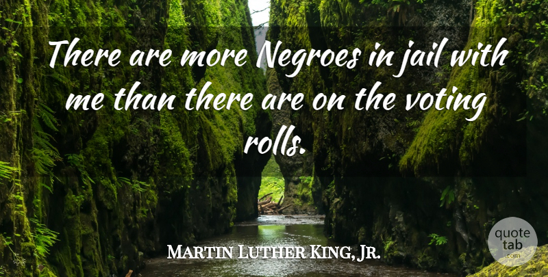 Martin Luther King, Jr. Quote About Jail, Voting: There Are More Negroes In...