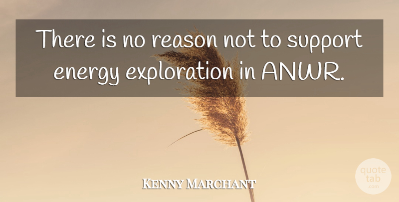 Kenny Marchant Quote About Support, Anwr, Energy: There Is No Reason Not...