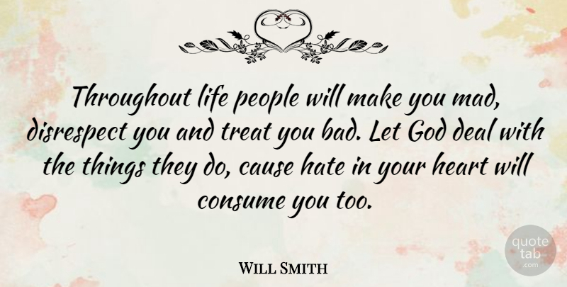 Will Smith Quote About Forgiveness, Jealousy, Hater: Throughout Life People Will Make...