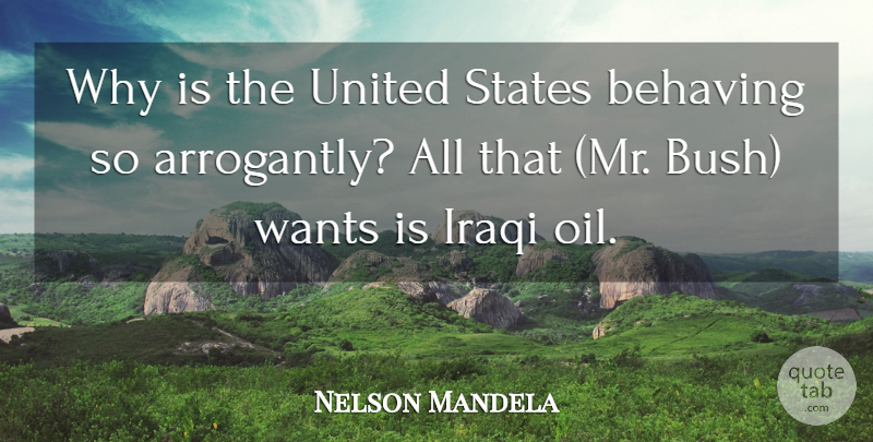 Nelson Mandela Quote About Oil, Politics, Want: Why Is The United States...