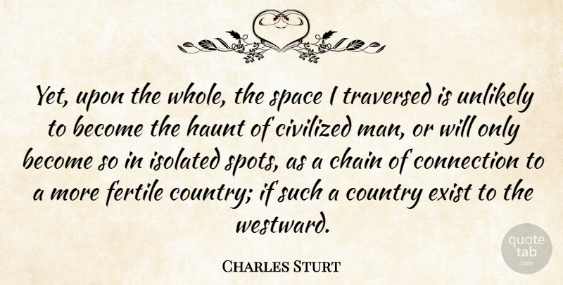 Charles Sturt Quote About Country, Men, Space: Yet Upon The Whole The...